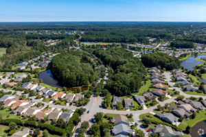 overhead shot of hardeeville, SC